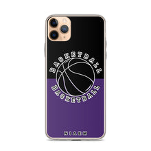 Load image into Gallery viewer, Basketball iPhone Case (Black &amp; Purple)