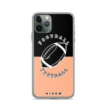 Load image into Gallery viewer, American Football iPhone Case (Black &amp; Orange 2)