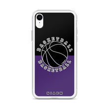 Load image into Gallery viewer, Basketball iPhone Case (Black &amp; Purple)