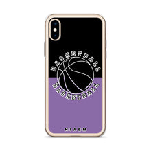 Load image into Gallery viewer, Basketball iPhone Case (Black &amp; Purple 1)