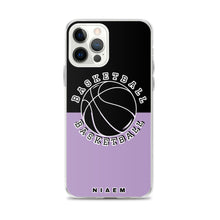 Load image into Gallery viewer, Basketball iPhone Case (Black &amp; Purple 2)