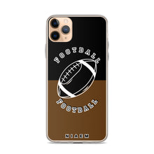 Load image into Gallery viewer, American Football iPhone Case (Black &amp; Brown)