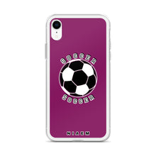 Load image into Gallery viewer, Soccer iPhone Case (Pink 6)