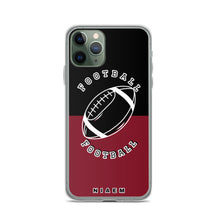 Load image into Gallery viewer, American Football iPhone Case (Black &amp; Red 2)