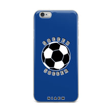 Load image into Gallery viewer, Soccer iPhone Case (Blue 2)