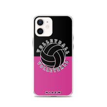 Load image into Gallery viewer, Volleyball iPhone Case (Black &amp; Pink 5)