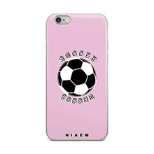 Load image into Gallery viewer, Soccer iPhone Case (Pink 4)