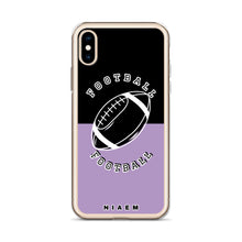 Load image into Gallery viewer, American Football iPhone Case (Black &amp; Purple 2)