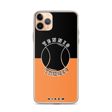 Load image into Gallery viewer, Tennis iPhone Case (Black &amp; Orange 1)