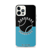 Load image into Gallery viewer, Baseball iPhone Case (Black &amp; Blue)