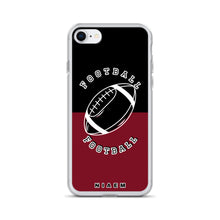 Load image into Gallery viewer, American Football iPhone Case (Black &amp; Red 2)