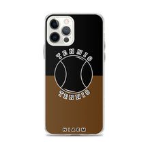 Load image into Gallery viewer, Tennis iPhone Case (Black &amp; Brown)