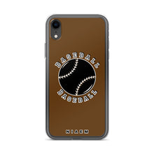 Load image into Gallery viewer, Baseball iPhone Case (Brown)
