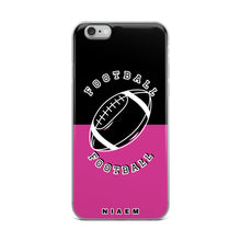Load image into Gallery viewer, American Football iPhone Case (Black &amp; Pink 5)