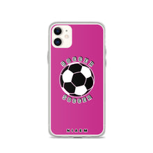 Load image into Gallery viewer, Soccer iPhone Case (Pink)