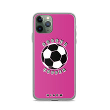 Load image into Gallery viewer, Soccer iPhone Case (Pink 5)