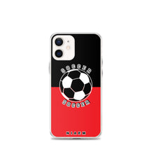 Load image into Gallery viewer, Soccer iPhone Case (Black &amp; Red 1)