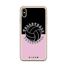 Load image into Gallery viewer, Volleyball iPhone Case (Black &amp; Pink 4)