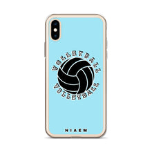 Load image into Gallery viewer, Light blue volleyball iPhone X/XS phone cases