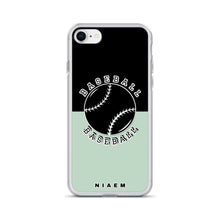 Load image into Gallery viewer, Baseball iPhone Case (Black &amp; Green 5)