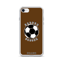 Load image into Gallery viewer, Soccer iPhone Case (Brown)