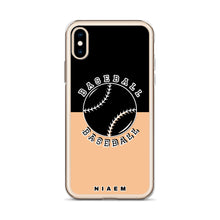 Load image into Gallery viewer, Baseball iPhone Case (Black &amp; Nude 1)