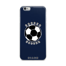 Load image into Gallery viewer, Soccer iPhone Case (Navy)