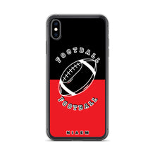 Load image into Gallery viewer, American Football iPhone Case (Black &amp; Red 1)