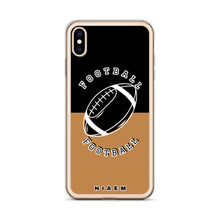 Load image into Gallery viewer, American Football iPhone Case (Black &amp; Nude)