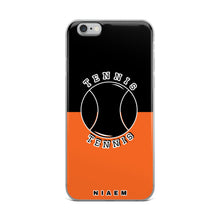 Load image into Gallery viewer, Tennis iPhone Case (Black &amp; Orange)