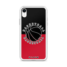 Load image into Gallery viewer, Basketball iPhone Case (Black &amp; Red)
