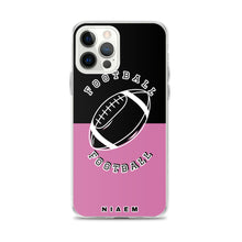 Load image into Gallery viewer, American Football iPhone Case (Black &amp; Pink 1)