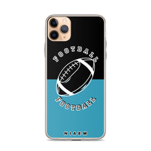 Load image into Gallery viewer, American Football iPhone Case (Black &amp; Blue)