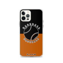 Load image into Gallery viewer, Baseball iPhone Case (Black &amp; Brown 1)