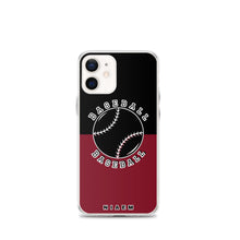 Load image into Gallery viewer, Baseball iPhone Case (Black &amp; Red 2)