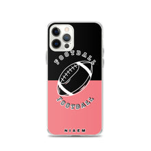Load image into Gallery viewer, American Football iPhone Case (Black &amp; Pink 2)