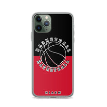 Load image into Gallery viewer, Basketball iPhone Case (Black &amp; Red)