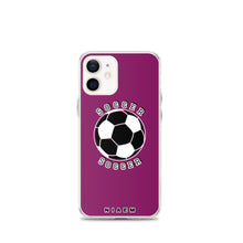Load image into Gallery viewer, Soccer iPhone Case (Dark Pink)