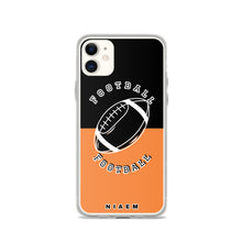 Load image into Gallery viewer, American Football iPhone Case (Black &amp; Orange 1)