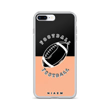 Load image into Gallery viewer, American Football iPhone Case (Black &amp; Orange 2)