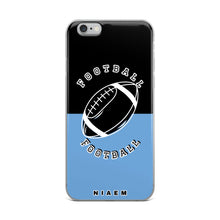 Load image into Gallery viewer, American Football iPhone Case (Black &amp; Blue 1)