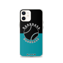 Load image into Gallery viewer, Baseball iPhone Case (Black &amp; Blue 3)