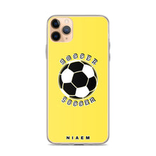 Load image into Gallery viewer, Soccer iPhone Case (Yellow 1)