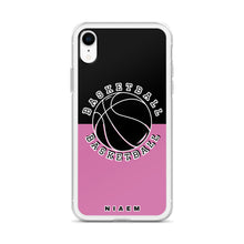 Load image into Gallery viewer, Basketball iPhone Case (Black &amp; Pink 1)