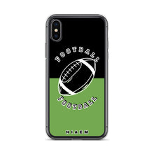 Load image into Gallery viewer, American Football iPhone Case (Black &amp; Green)