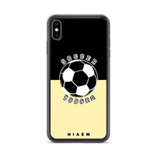 Load image into Gallery viewer, Soccer iPhone Case (Black &amp; Yellow 2)