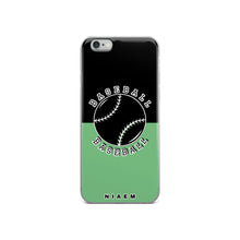 Load image into Gallery viewer, Baseball iPhone Case (Black &amp; Green 4)