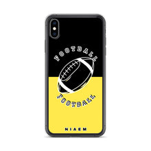 Load image into Gallery viewer, American Football iPhone Case (Black &amp; Yellow 1)