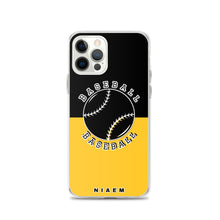 Load image into Gallery viewer, Baseball iPhone Case (Black &amp; Yellow)
