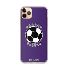 Load image into Gallery viewer, Soccer iPhone Case (Purple)